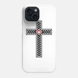 Cross of Jesus Christ with a heart in the center Phone Case