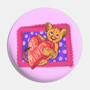 Lion Cub Valentine Pin