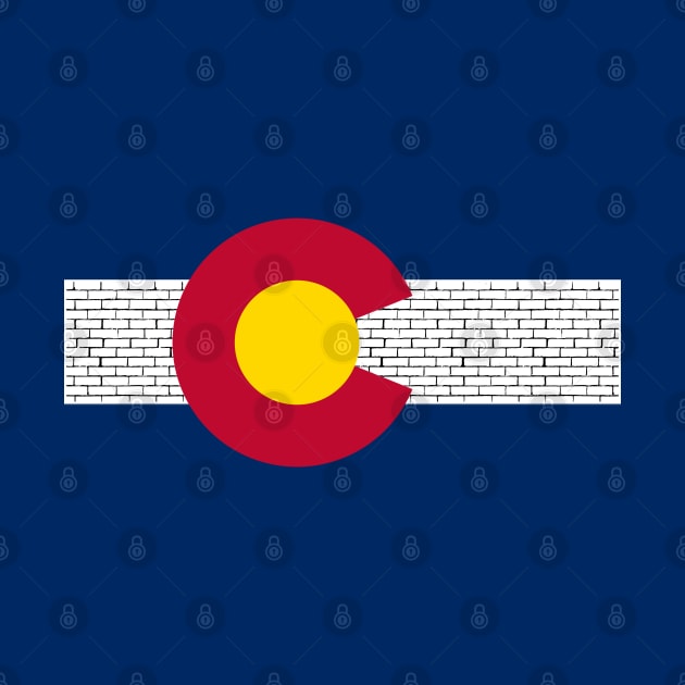 Colorado Border Wall Flag by E