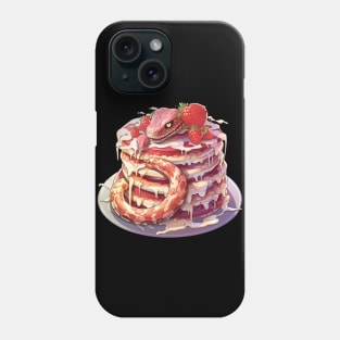 Spaghetti Snake Strawberry Pancake Phone Case