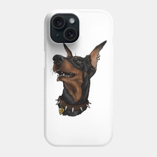 Brutal doberman pinscher Phone Case