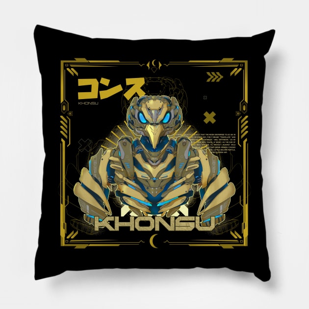 KHONSU GOD OF THE MOON MECHA VERSION Pillow by Dnz