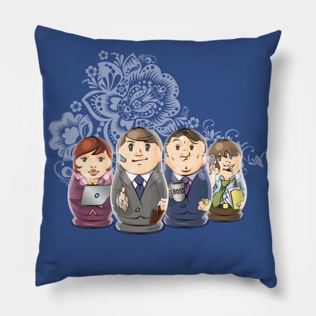 Business dolls Pillow by SirDenis