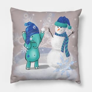 Elephant Tiffan & snowman Pillow