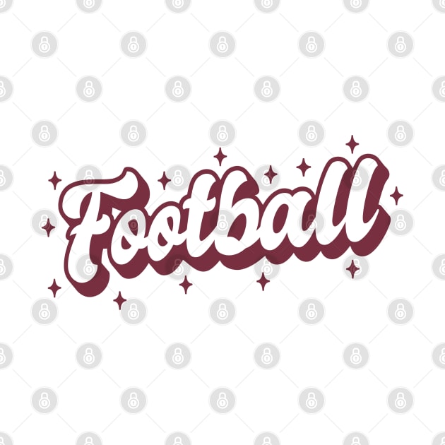 Sparkly American Football Lettering by RubyCollection