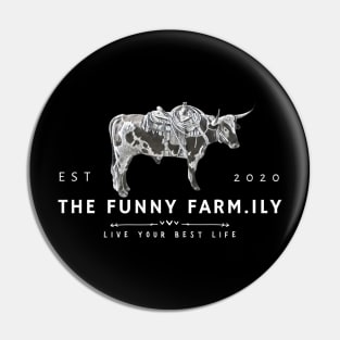 Live Your Best Life and Saddle Your Steer on Light Print Pin