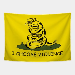 I Choose Violence Snake by Tobe Fonseca Tapestry