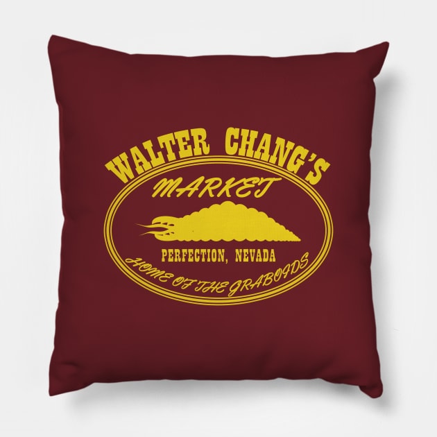 Walter Chang's Market Pillow by GradientPowell