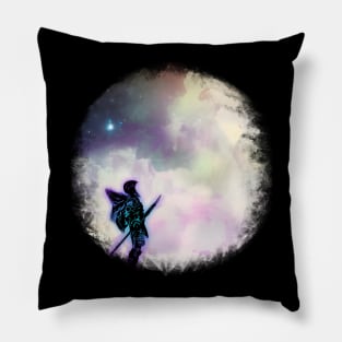 Warrior Staring At The Clouds Pillow