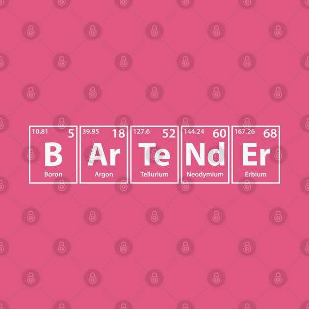 Bartender (B-Ar-Te-Nd-Er) Periodic Elements Spelling by cerebrands