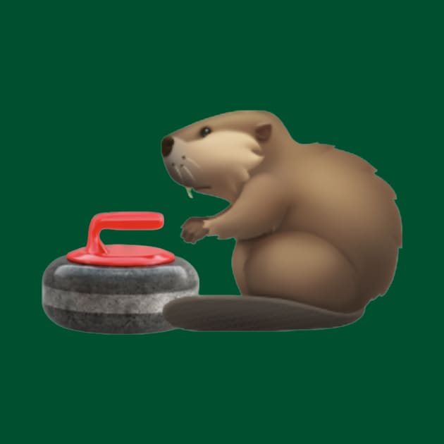 Curling Beaver by MooseFish Lodge