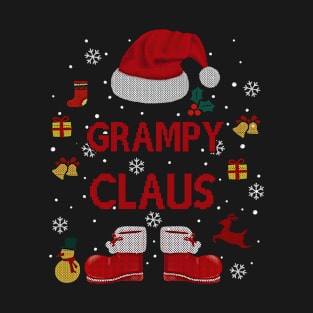 Funny Santa Costume Grampy Claus Xmas Pyjama Tee T-Shirt