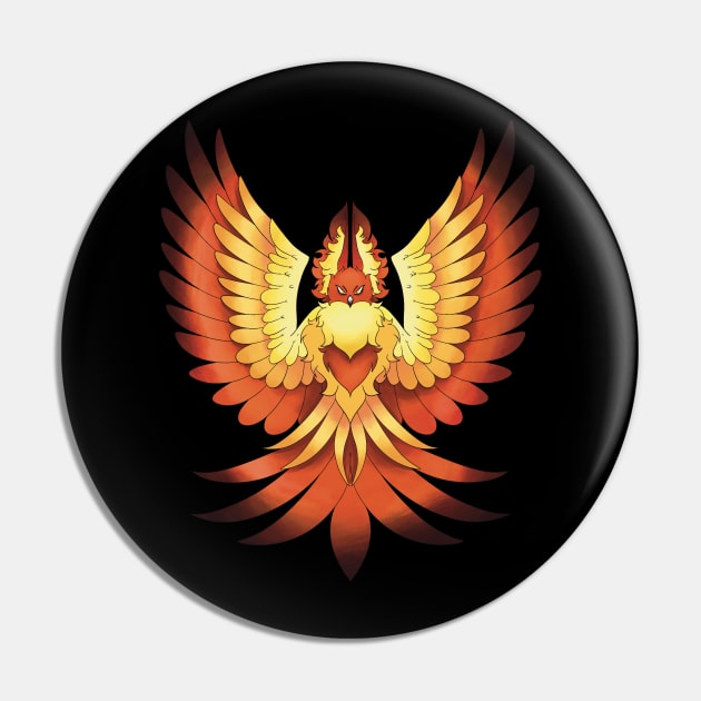 Dark Firebird Pin by BeksSketches