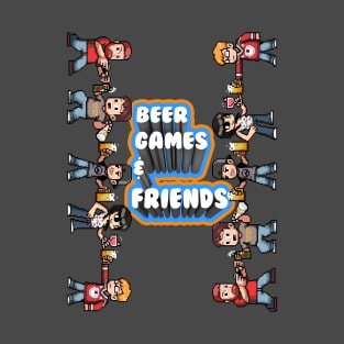 Beer, Games, & Friends Crew T-Shirt