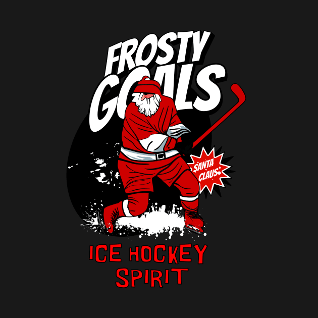 Ice hockey  Santa Claus by Graffik-Peeps