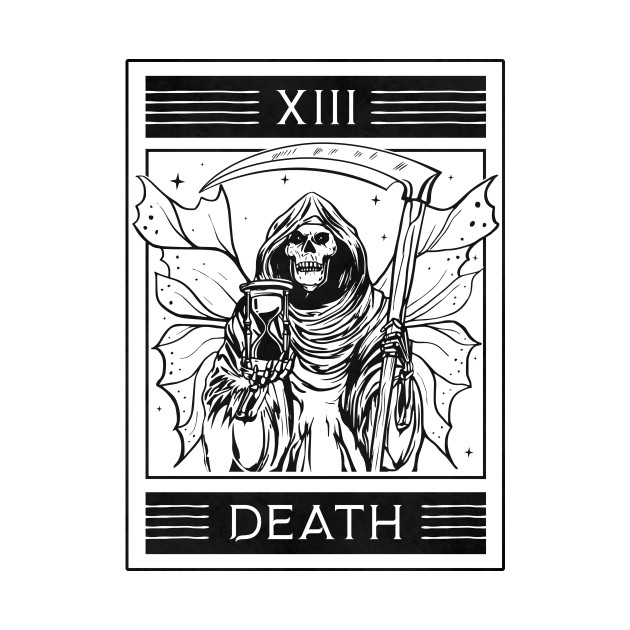 Fairycore Aesthetic Tarot Card Death Fairy Goth - Fairycore - T-Shirt