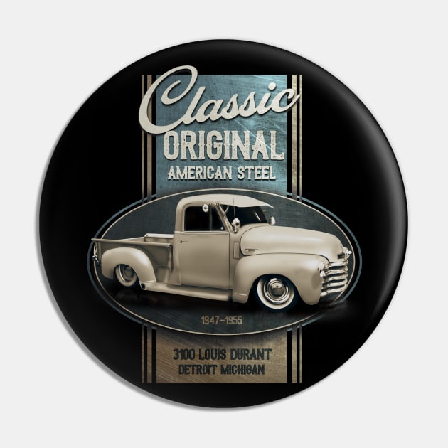 Classic Chevy Truck Pin by hardtbonez