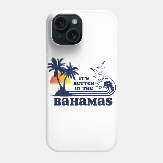 It's Better in the Bahamas Vintage 80s 70s Phone Case by Tingsy