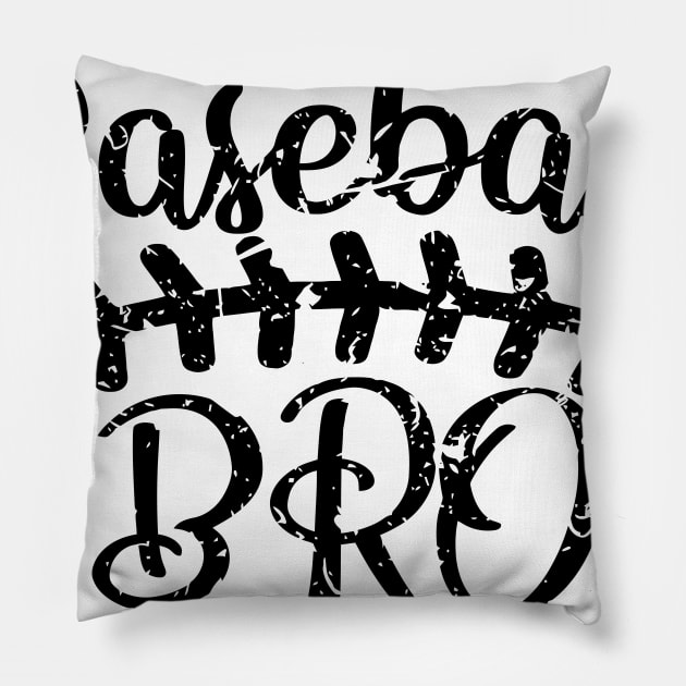 Baseball BRO Pillow by AlexBaron