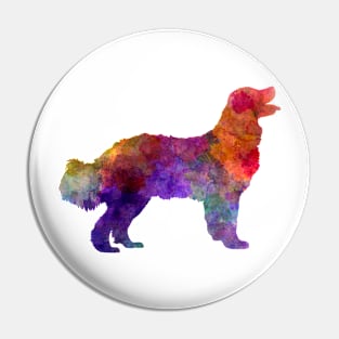 Landseer in watercolor Pin