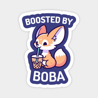 Boosted by Boba - Fennec Fox Magnet