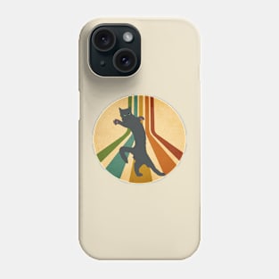 Retro Dancing Grey Cat Phone Case