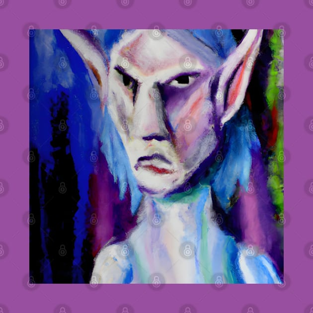 Elf - modern expressionism by Ravenglow