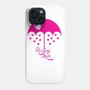 Raining Love Pink Phone Case