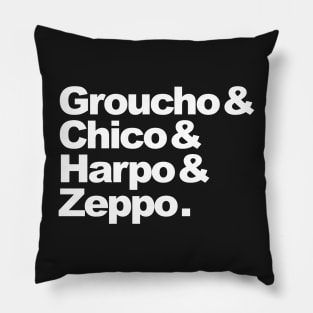 Groucho & Chico & Harpo & Zeppo. Pillow