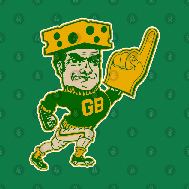 Green Bay Mascot Man by darklordpug