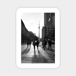 CN Tower & downtown Toronto city street photography Magnet