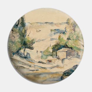 Landscape in the Provence by Paul Cezanne Pin