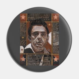 Young Johnny Cash Pin