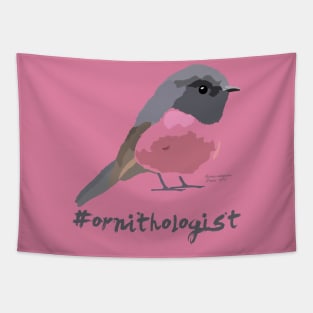 Ornithologist | Pink robin Tapestry