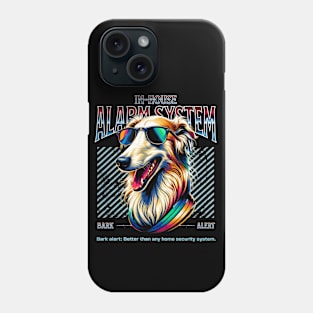 Bark Alert Borzoi Dog Phone Case