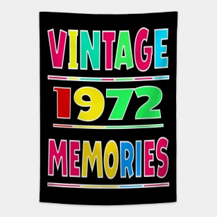 Vintage 1972 Memories Tapestry