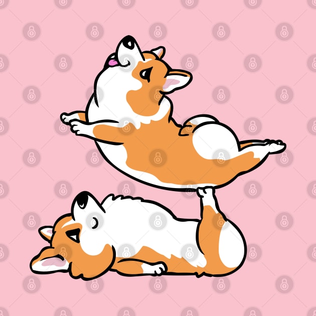 Acroyoga Corgi by huebucket