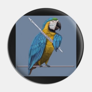 Musical Parrot Pin