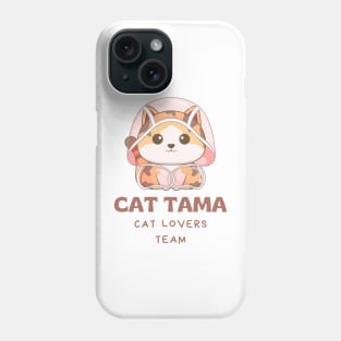 cat tama cute black cat love Phone Case