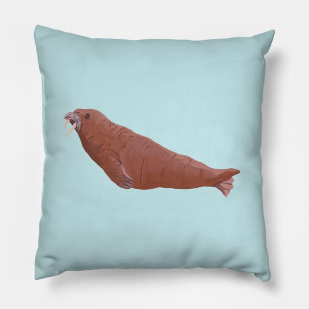 Walrus Pillow by Das Brooklyn