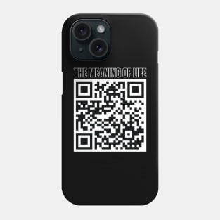 The Meaning Of Life QR Code Phone Case