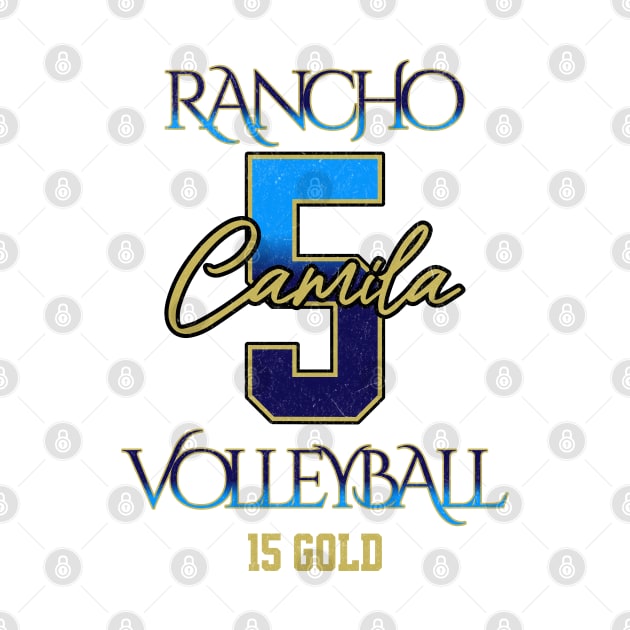 Camila #5 Rancho VB (15 Gold) - White by Rancho Family Merch