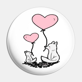 valentine fox Pin