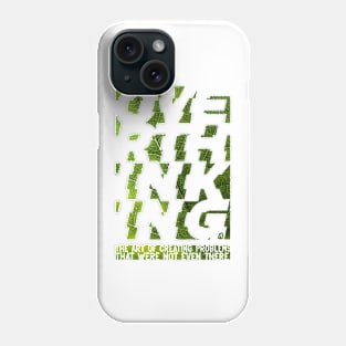 overthinking green leaf Phone Case