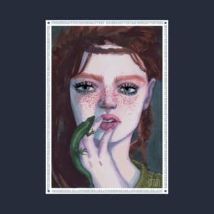 Girl with a lizard T-Shirt