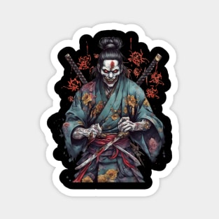 Samurai Zombie Magnet