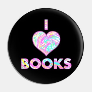 I HEART BOOKS Pin