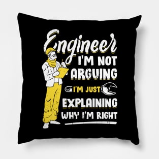 Funny Engineering Engineer Gift Pillow