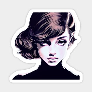 Audrey Hepburn Modern Pop Art Design Magnet