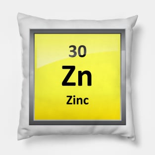 Zinc Element Symbol - Periodic Table Pillow